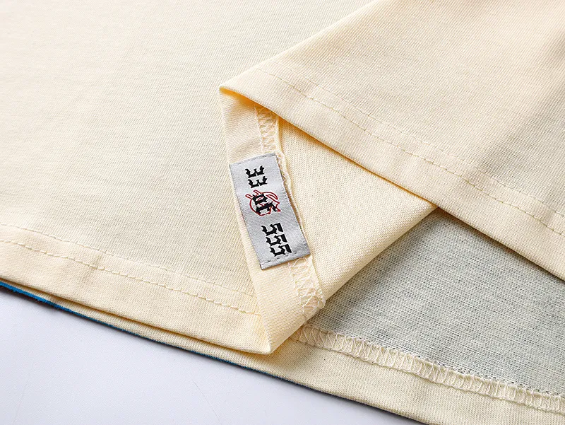 3138# P106 Real shot Godspeed American fashion rock street retro loose printed cotton short sleeves Fabric: 240g 32 count fine cotton double yarn pure cotton Color: apricot Size: S M L XL