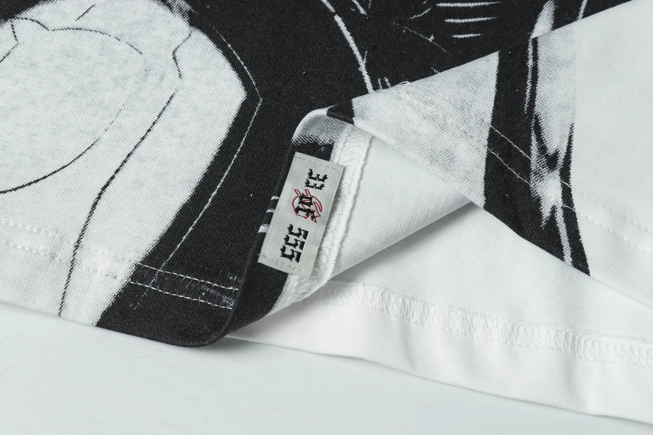 5007#White/Apricot｜P104 Godspeed cross-border American rock and roll street washed retro style short-sleeved T (craft printing) fabric (fabric): 32-count combed double yarn 240 grams weight code number (size): S-M-L-XL color (colour): white, apricot,