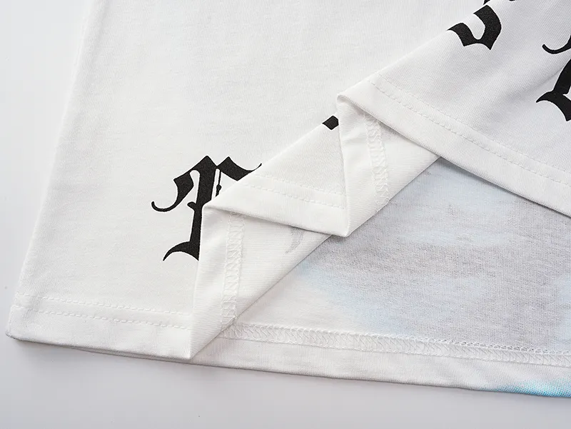 3051# P110 Real shot Godspeed American fashion rock street retro loose printed cotton short sleeves Fabric: 240g 32 count fine cotton double yarn pure cotton Color: off-white Size: S M L XL