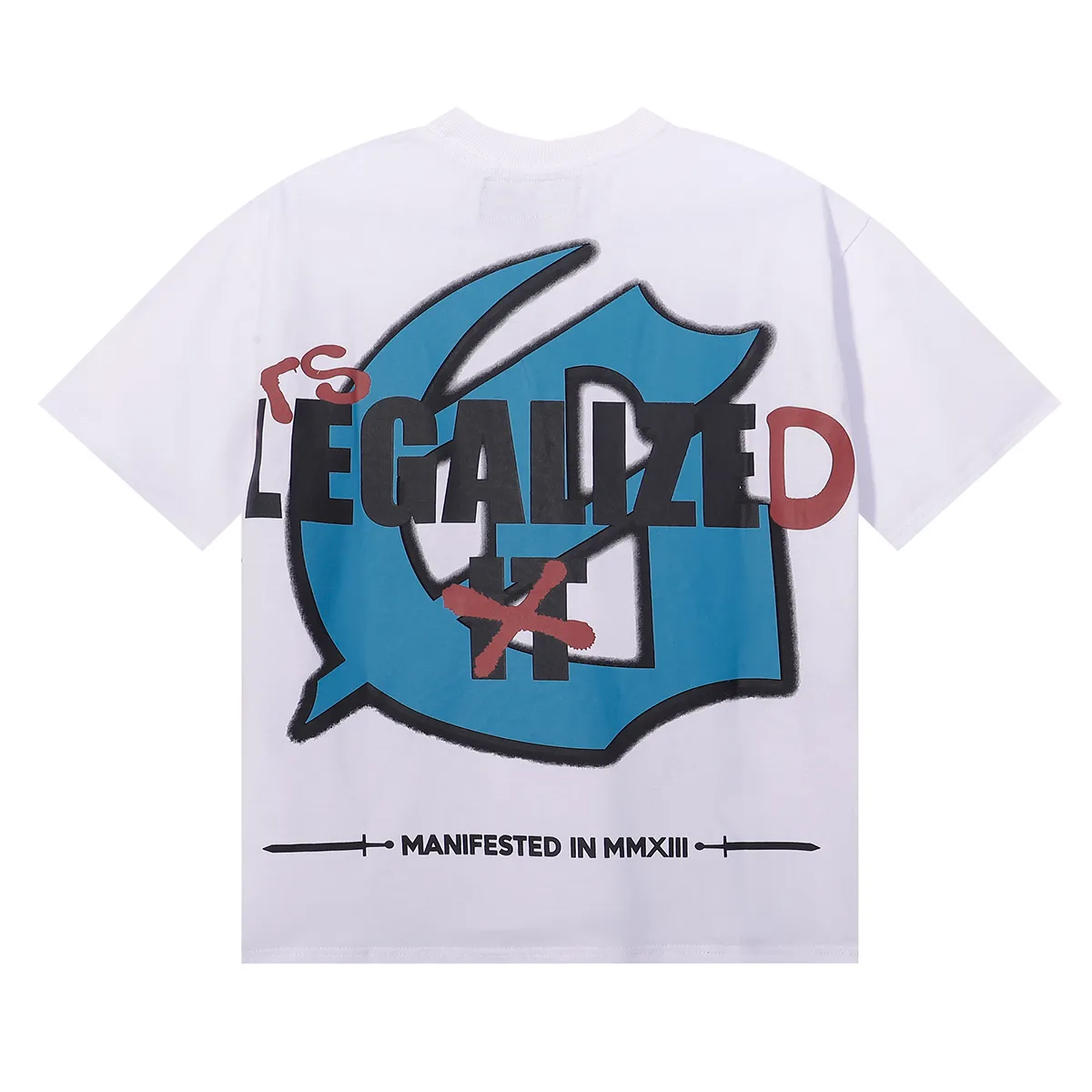 No. 7081, American fashion Godspeed blue sky and white clouds poppy skull planting print high weight double yarn pure cotton casual short-sleeved T-shirt batch 106 Color: black, white, brown; Size: S M L XL