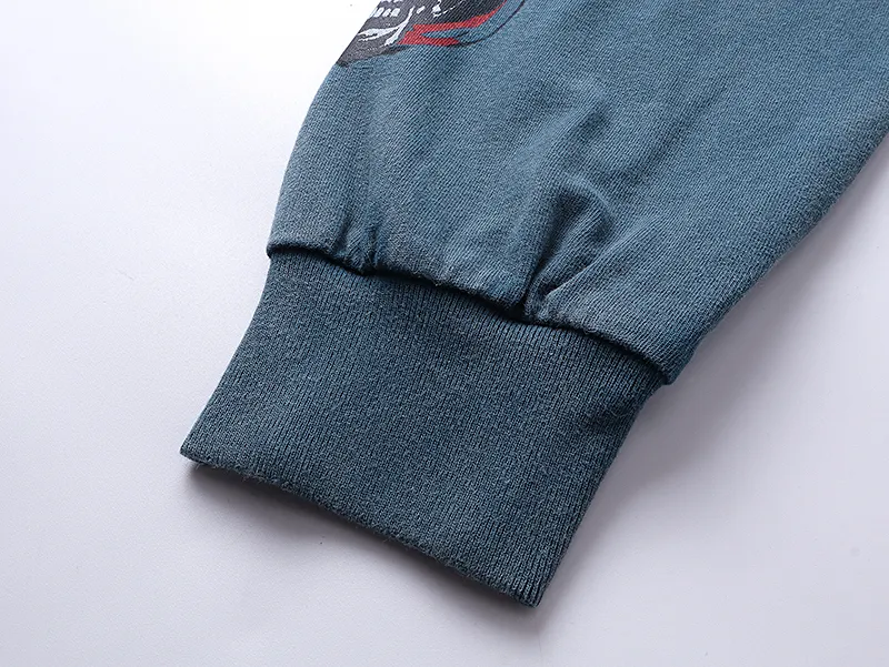 1101# P160 Washed Style Real Shot Godspeed American Fashion Rock Street Retro Washed Distressed Printed Pure Cotton Short Sleeves Fabric: 270g 32 Count Fine Cotton Double Yarn Pure Cotton Color: Washed Black Washed Blue Code Number: S M L XL