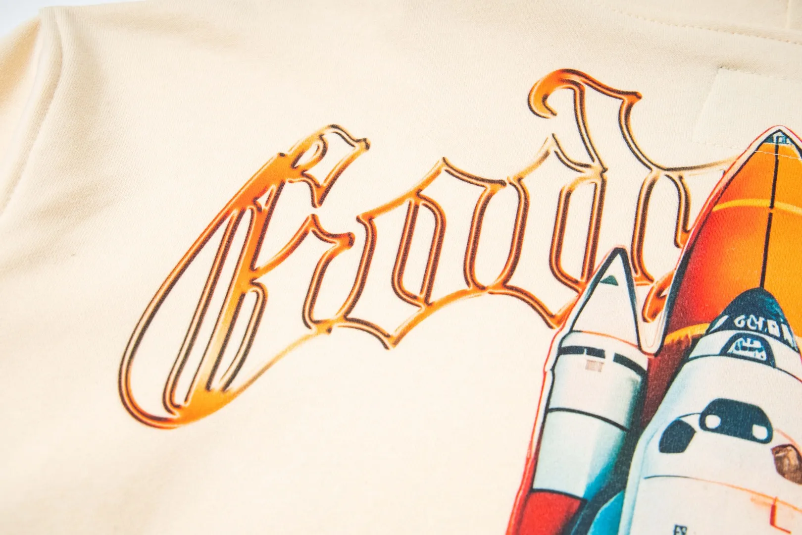 G23# GodSpeed ​​white ink direct spray sweatshirt S-XL washed black P236 apricot P226