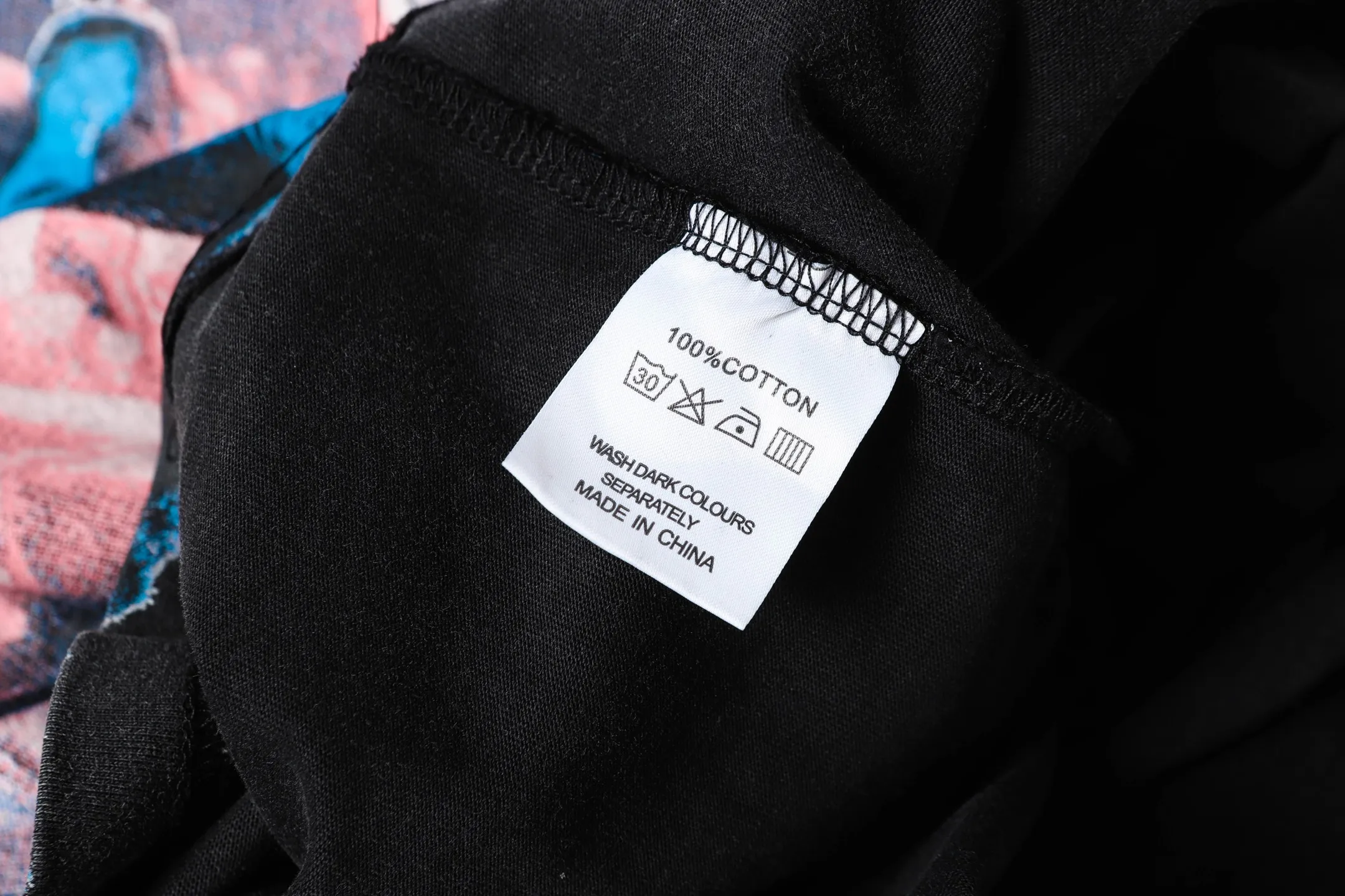 6058#washed black｜P116 Godspeed cross-border American rock and roll street washed retro style short-sleeved T (craft printing) fabric (fabric): 32 count combed double yarn 250g weight code number (size): S-M-L-XL color (colour): washed black