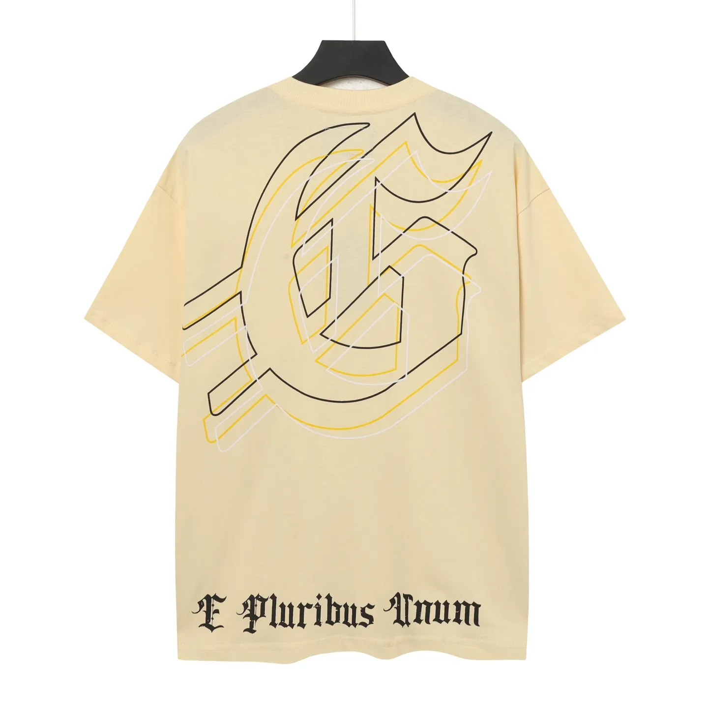 5041#Apricot｜P104 Godspeed cross-border American rock and roll street washed retro style short-sleeved T (craft printing) fabric (fabric) 32 counts combed double yarn 240 grams weight code number (size): S-M-L-XL color (colour): apricot 👉
