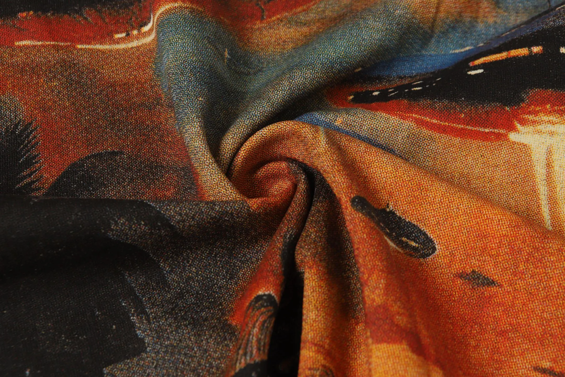 5071#apricot|P104 Godspeed cross-border American rock and roll street washed retro style short-sleeved T (craft printing) fabric (fabric) 32 count combed double yarn 240 grams weight code number (size): S-M-L-XL color (colour): apricot