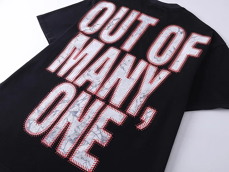 1003#P126 Washed Black Real Shot Godspeed American Fashion Rock Street Retro Washed Distressed Printed Cotton Short Sleeves Fabric: 250g 32 Count Fine Cotton Double Yarn Pure Cotton Color: Washed Black Size: S M L XL