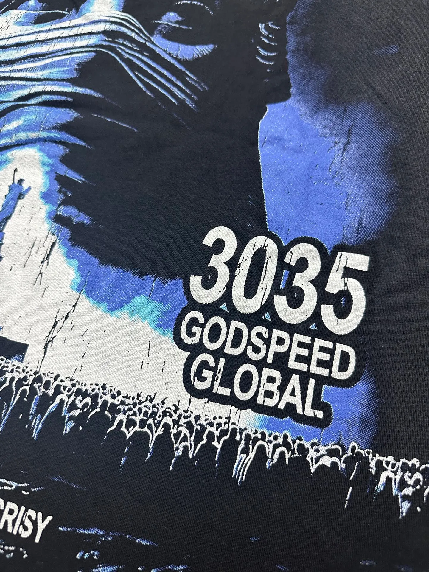 6138# Washed red/washed black I P116 Real stock (American fashion niche) Godspeed cross-border American rock and roll street washed retro style short-sleeved T (craft printing) Fabric (fabric): 32 counts combed double yarn 250 grams weight Size (size): S-M-L-XL Color (colour): washed black/washed Chinese red