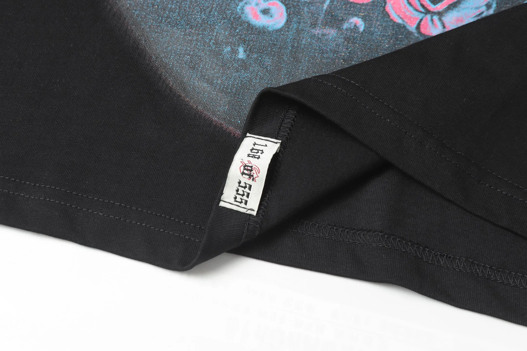 6026#washed black｜P116 Godspeed cross-border American rock and roll street washed retro style short-sleeved T (craft printing) fabric (fabric): 32 count combed double yarn 250g weight code (size): S-M-L-XL color (colour): washed black 👉