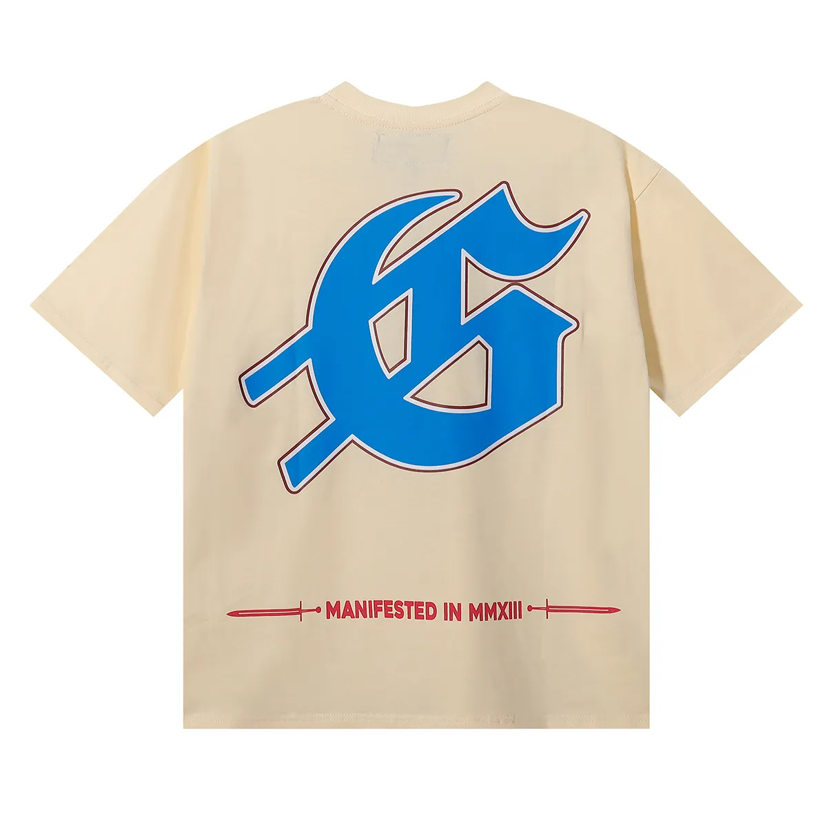 No. 7059, Meichao Godspeed convenience store white car printed high weight double yarn pure cotton casual short-sleeved T-shirt batch 110 Color: black, apricot; Size: S M L XL