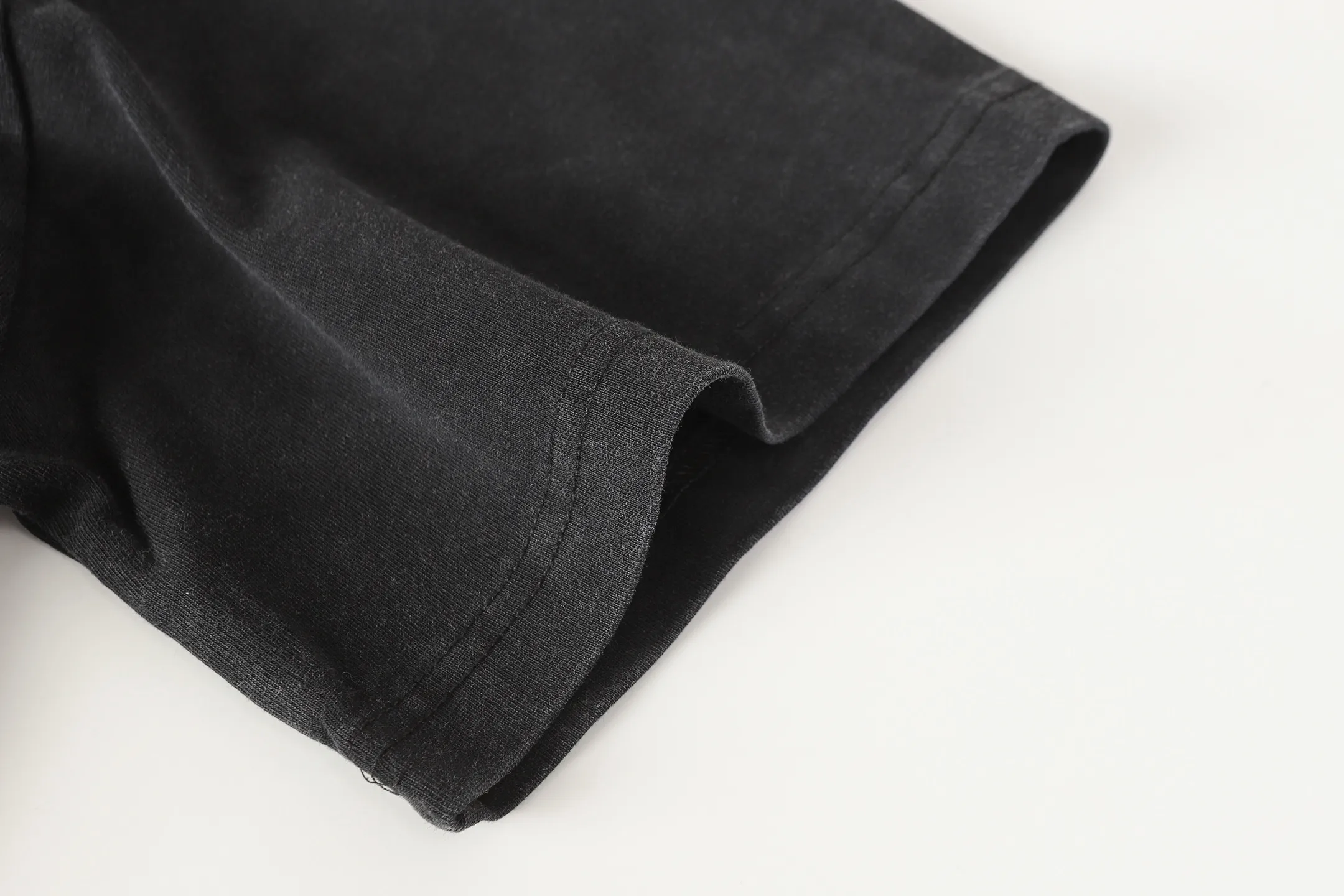 6106#washed black | P116 Godspeed cross-border American rock and roll street washed retro style short-sleeved T (craft printing) fabric (fabric): 32 count combed double yarn 250g weight code number (size): S-M-L-XL color (colour): washed black