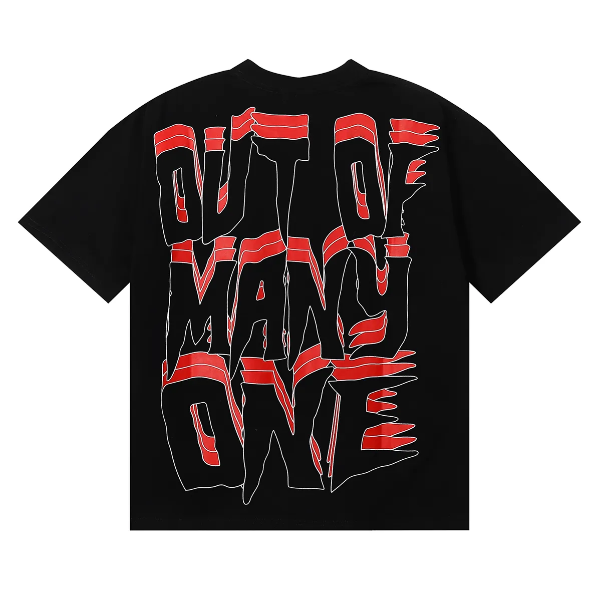 No. 7069, American fashion Godspeed sports car skull racer print high quality double yarn pure cotton casual short-sleeved T-shirt batch 110 Color: black, white, red; Size: S M L XL
