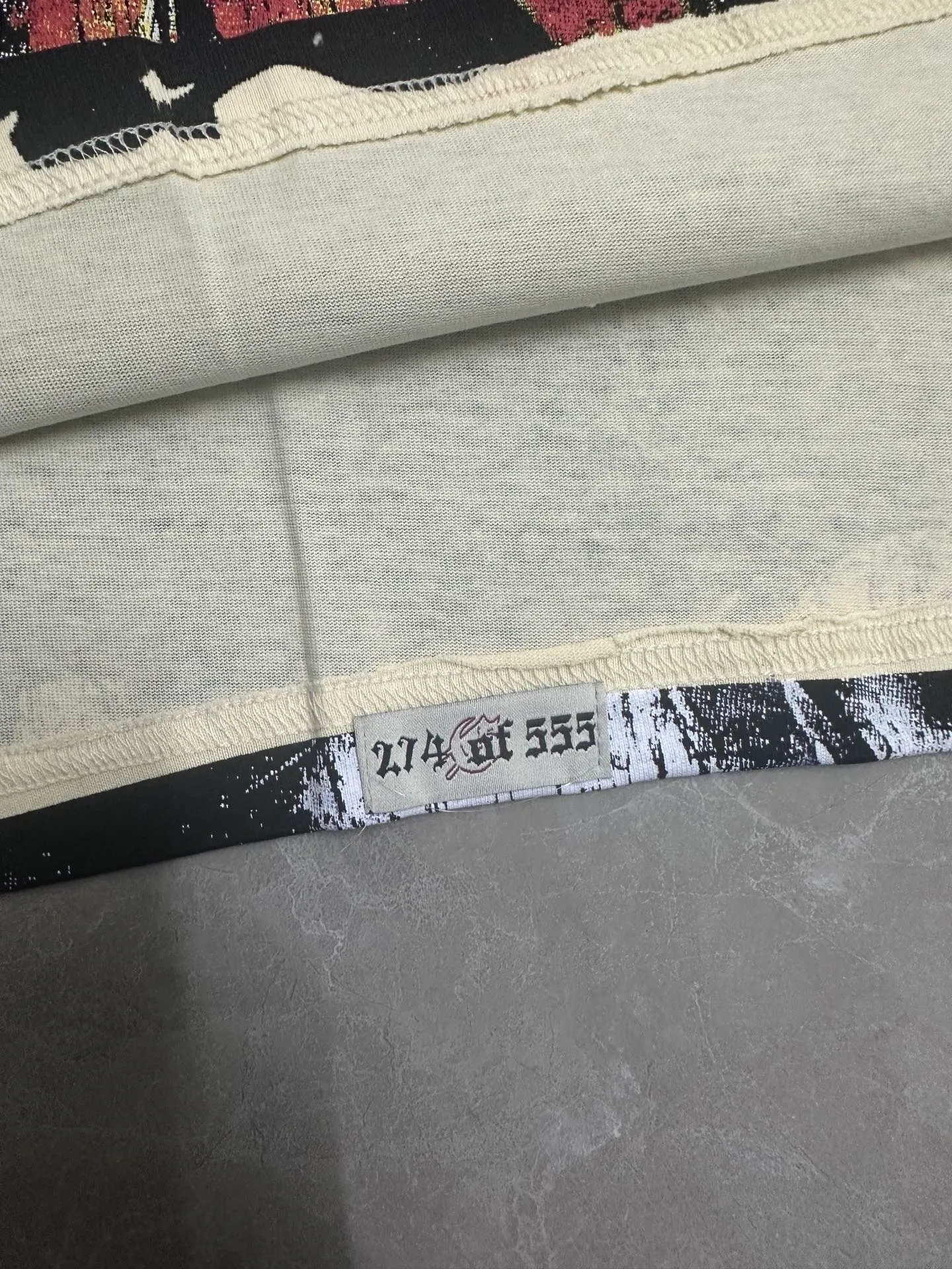 5125#apricot P106 Godspeed cross-border American rock and roll street washed retro style short-sleeved T (craft printing) fabric (fabric) 32 counts combed double yarn 240 grams weight code number (size): S-M-L-XL color (colour): apricot