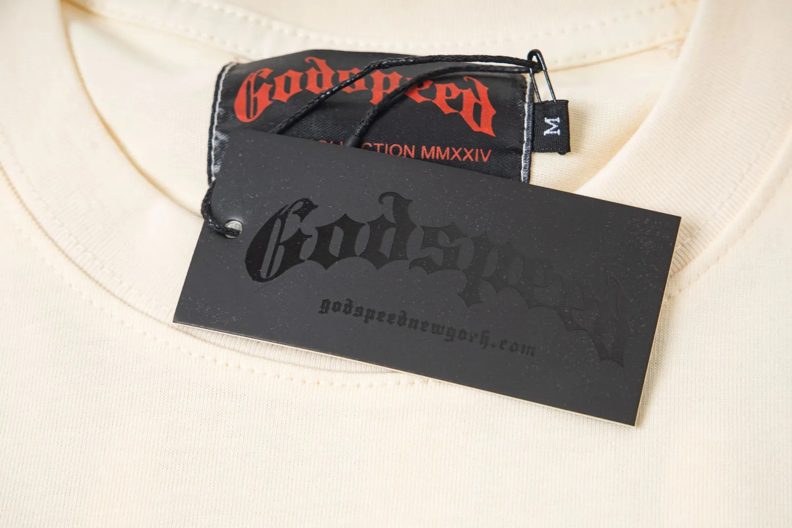 G38# GodSpeed ​​white ink direct spray wash long sleeve S-XL size wash black P156 apricot P146