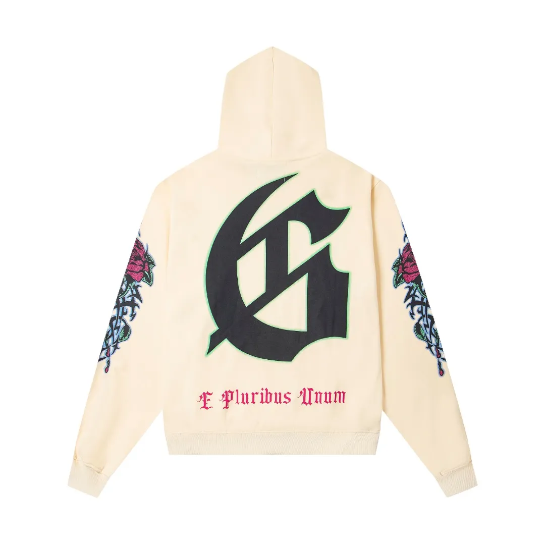 G49# GodSpeed ​​high-definition printed sweatshirt, size S-XL, washed black P216, apricot P206