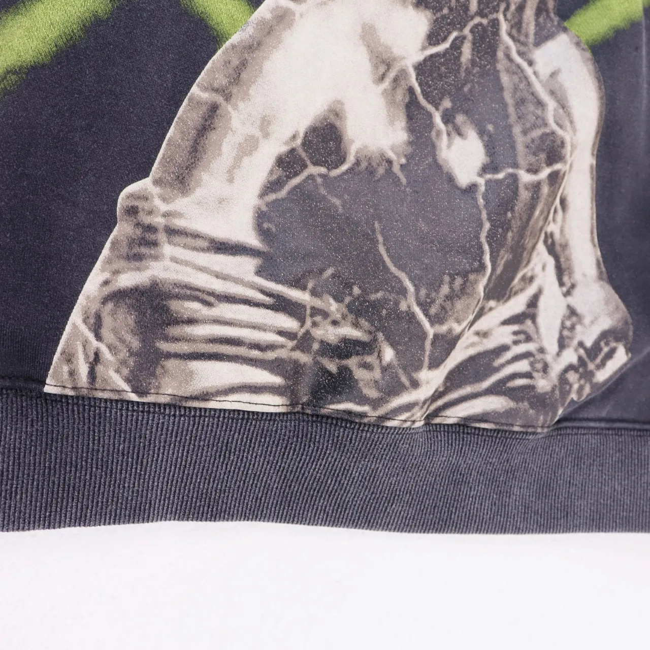 Black P196 Real Shot Spot Godspeed American Fashion Rock Street Retro Washed Distressed Printed Terry Hooded Sweatshirt Color: Washed Black Washed Apricot Size: S M L XL