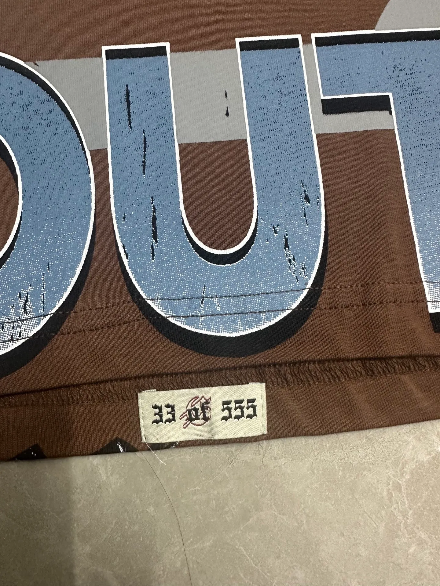5302#Brown I P106 Godspeed cross-border American rock and roll street washed retro style short-sleeved T (craft printing) fabric (fabric): 32-count combed double yarn 240 grams weight code number (size): S-M-L-XL color (colour): brown