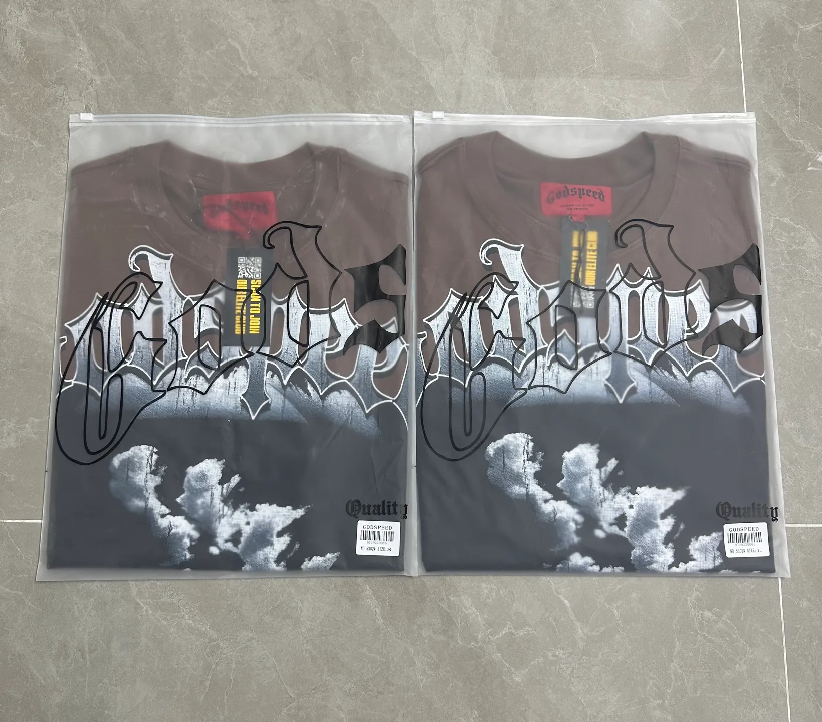 5302#Brown I P106 Godspeed cross-border American rock and roll street washed retro style short-sleeved T (craft printing) fabric (fabric): 32-count combed double yarn 240 grams weight code number (size): S-M-L-XL color (colour): brown