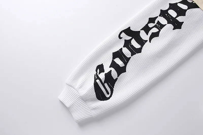 3153# P150 Real shot Godspeed American fashion rock street pure cotton loose fake two-piece long-sleeved T-shirt long T Fabric: 270g 32-count fine cotton double yarn pure cotton Color: Apricot Code number: S M L XL