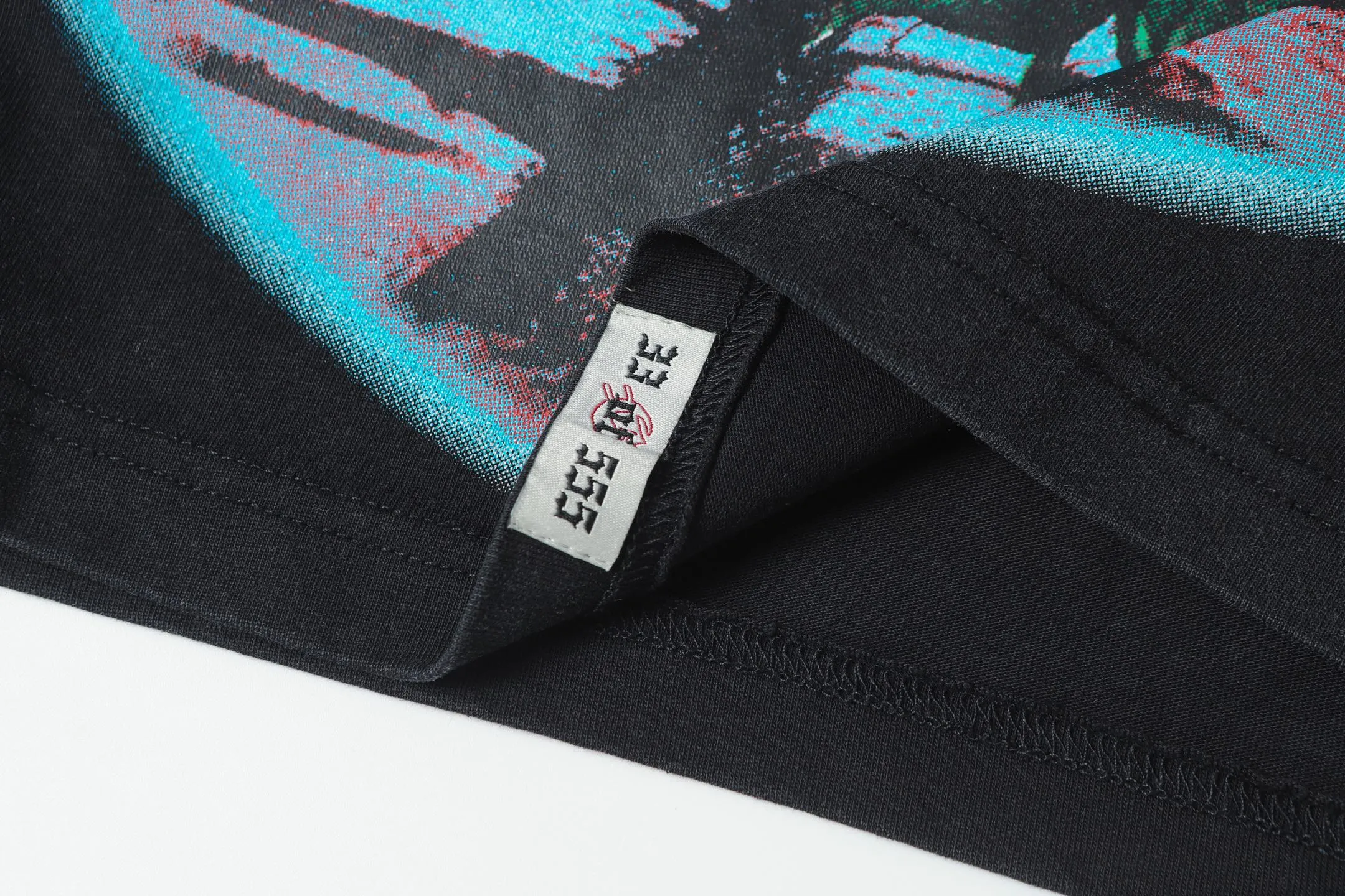 6079#washed black｜P116 Godspeed cross-border American rock and roll street washed retro style short-sleeved T (craft print) fabric (fabric): 32 count combed double yarn 250g weight size (size): S-M-L-XL color (colour): washed black 👉 👉