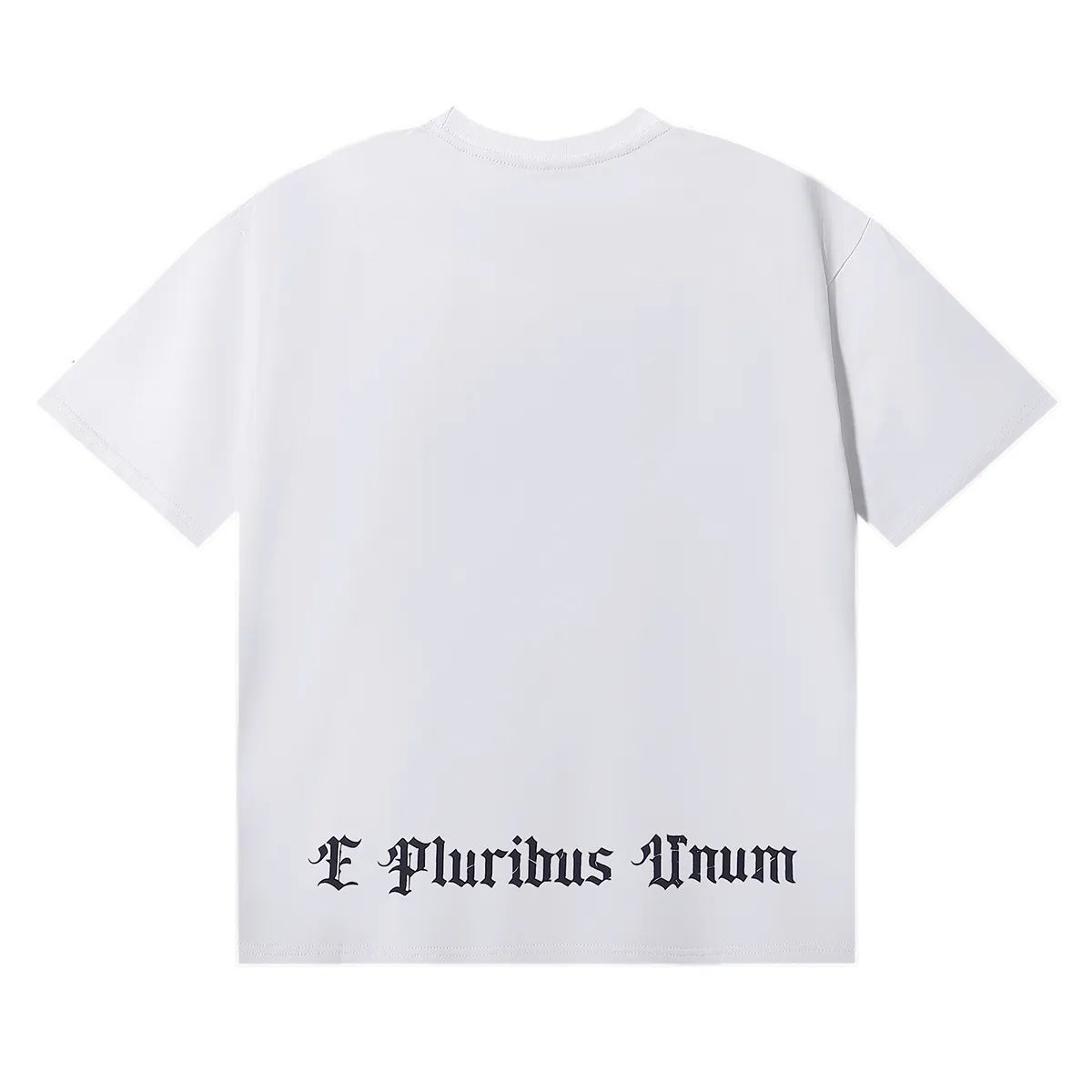 No. 7036, Mechao Godspeed masked man print high weight double yarn pure cotton casual short-sleeved T-shirt batch 110 Color: black, white; Size: S M L XL