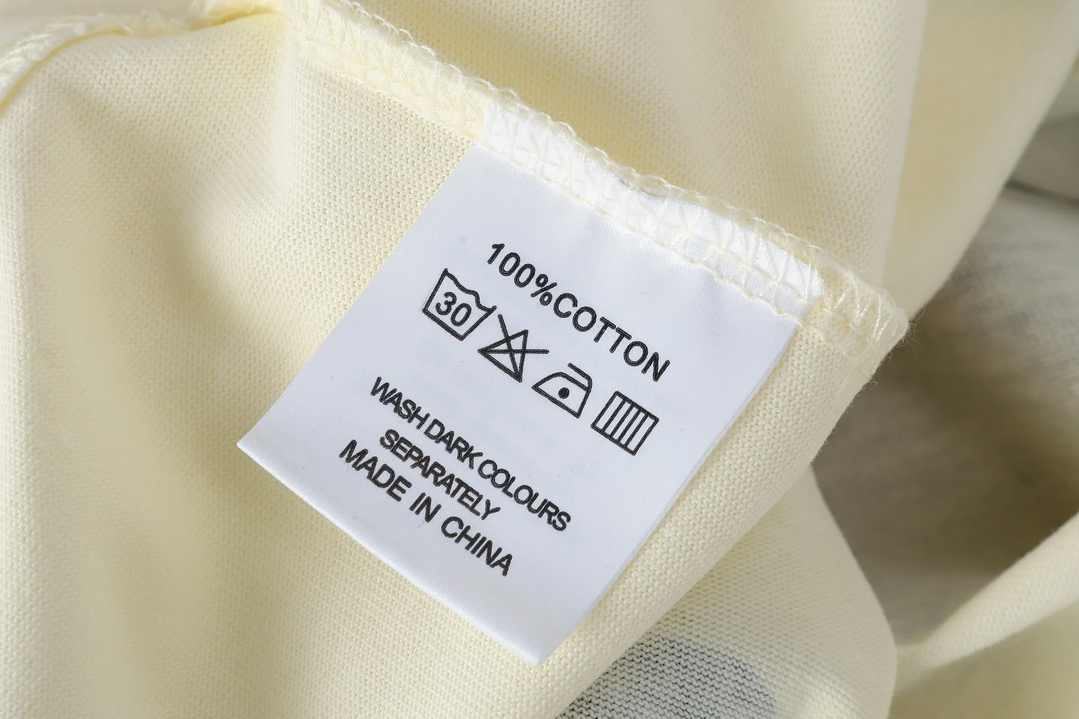 5082#apricot color |. P104 Godspeed cross-border American rock and roll street washed retro style short-sleeved T (craft printing) fabric (fabric) 32-count combed double yarn 240 grams weight code number (size): S-M-L-XL color (colour): apricot