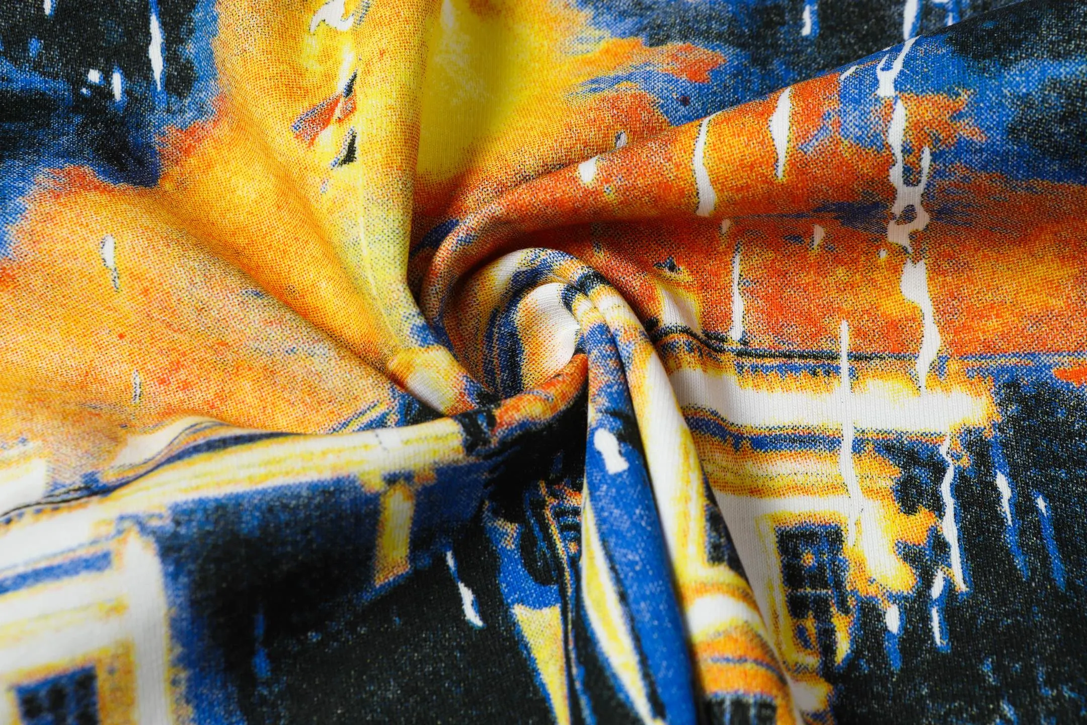 5051# White/Apricot | P104 Godspeed cross-border American rock and roll street washed retro style short-sleeved T (craft print) Fabric (fabric): 32-count combed double yarn 240 grams weight Size (size): S-M-L-XL Color (colour): white, apricot,
