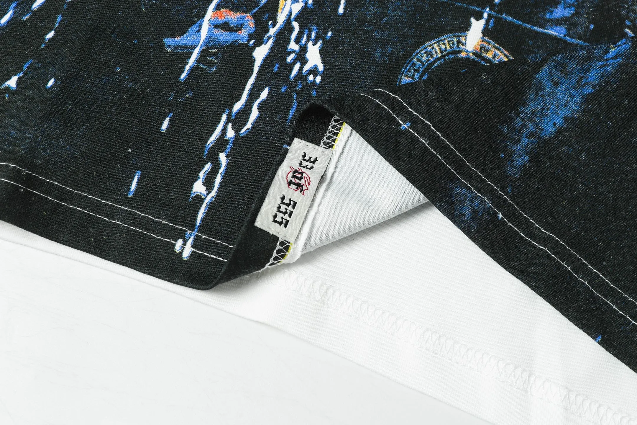 5051# White/Apricot | P104 Godspeed cross-border American rock and roll street washed retro style short-sleeved T (craft print) Fabric (fabric): 32-count combed double yarn 240 grams weight Size (size): S-M-L-XL Color (colour): white, apricot,