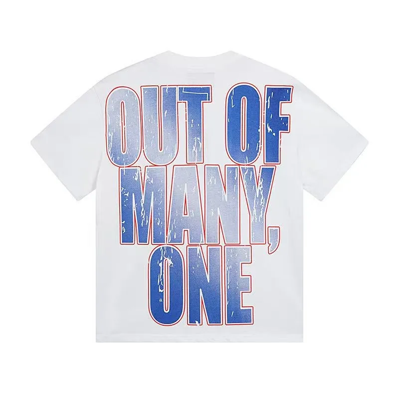 5051# White/Apricot | P104 Godspeed cross-border American rock and roll street washed retro style short-sleeved T (craft print) Fabric (fabric): 32-count combed double yarn 240 grams weight Size (size): S-M-L-XL Color (colour): white, apricot,