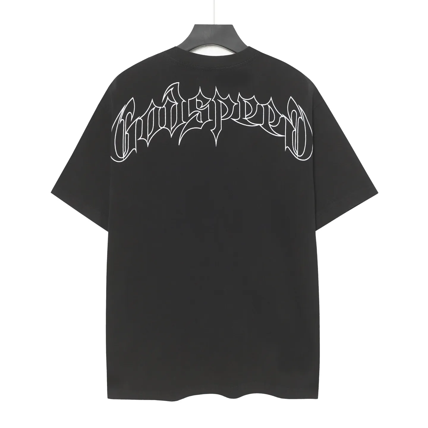 6087#washed black I P116 Godspeed cross-border American rock and roll street washed retro style short-sleeved T (craft printing) fabric (fabric): 32 count combed double yarn 250 grams weight code number (size): S-M-L-XL color (colour): washed black 👉 👉