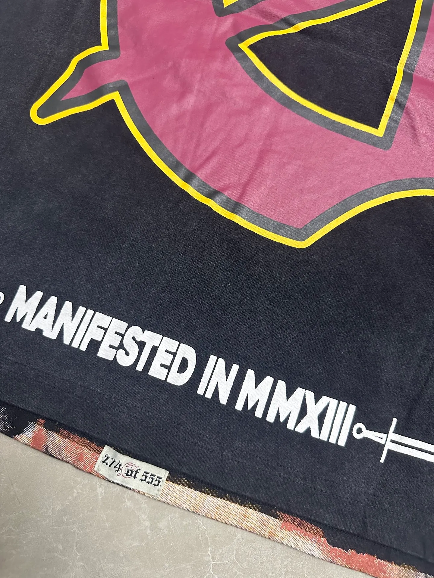 6123# Washed black I P116 Real shot (American fashion niche) Godspeed cross-border American rock and roll street washed retro style short-sleeved T (craft printing) Fabric (fabric): 32 counts combed double yarn 250 grams weight Size (size): S-M-L-XL Color (colour): Washed black