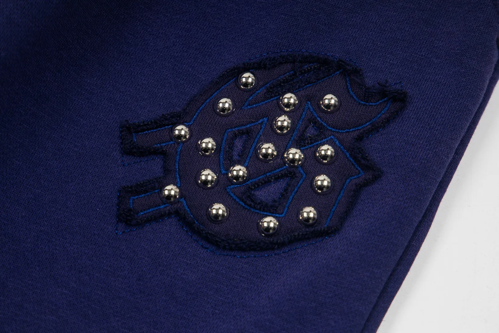 G60# GodSpeed ​​embroidered studded trousers, sizes S-XL, washed black P170, sapphire blue (washed) P170, gray P160
