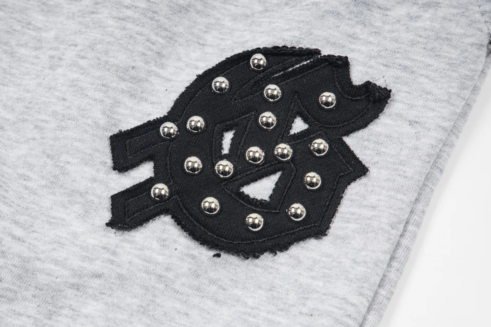 G60# GodSpeed ​​embroidered studded trousers, sizes S-XL, washed black P170, sapphire blue (washed) P170, gray P160