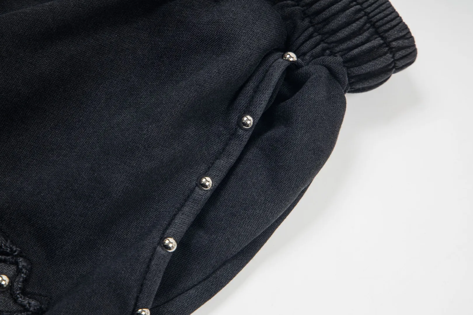 G60# GodSpeed ​​embroidered studded trousers, sizes S-XL, washed black P170, sapphire blue (washed) P170, gray P160