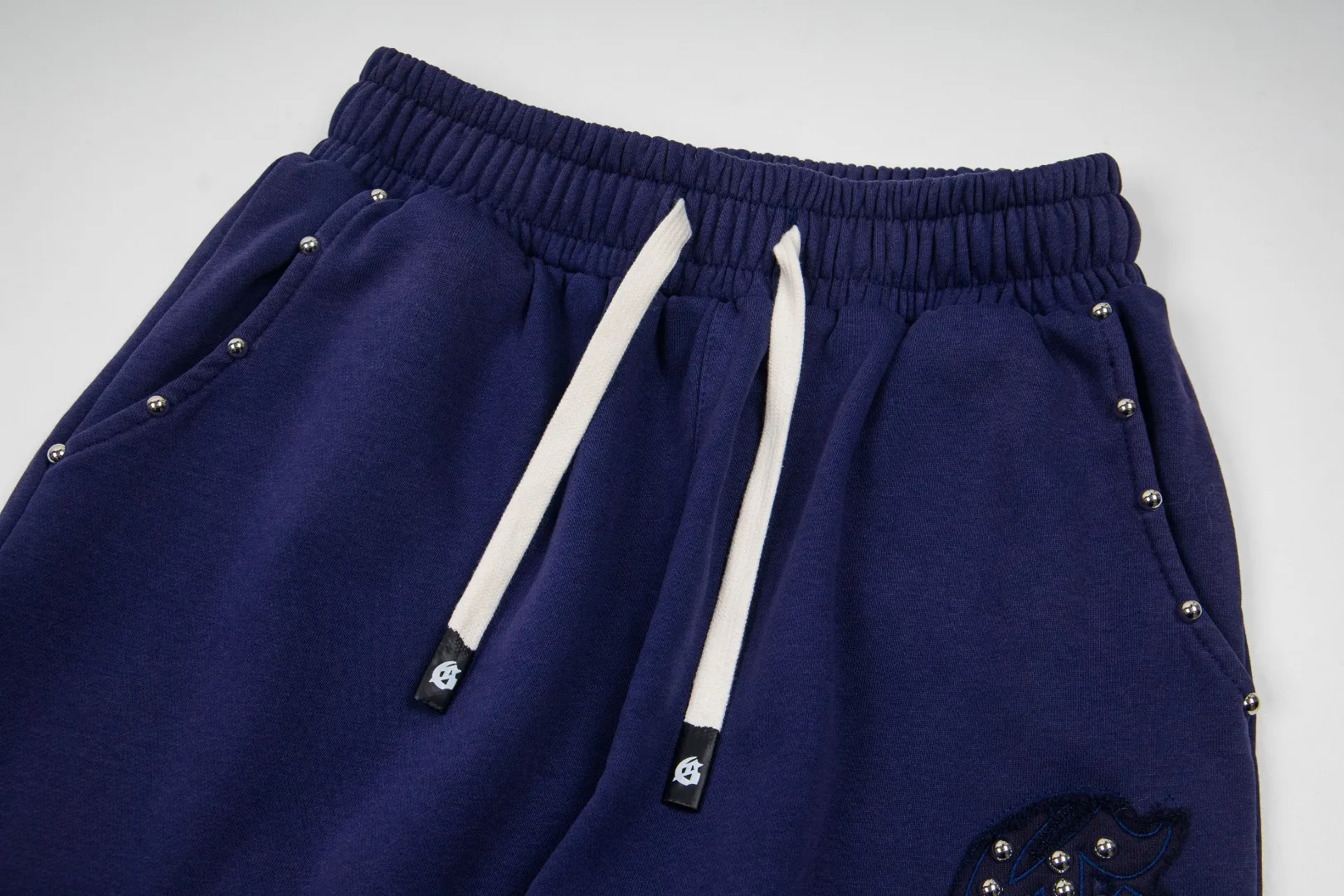 G60# GodSpeed ​​embroidered studded trousers, sizes S-XL, washed black P170, sapphire blue (washed) P170, gray P160