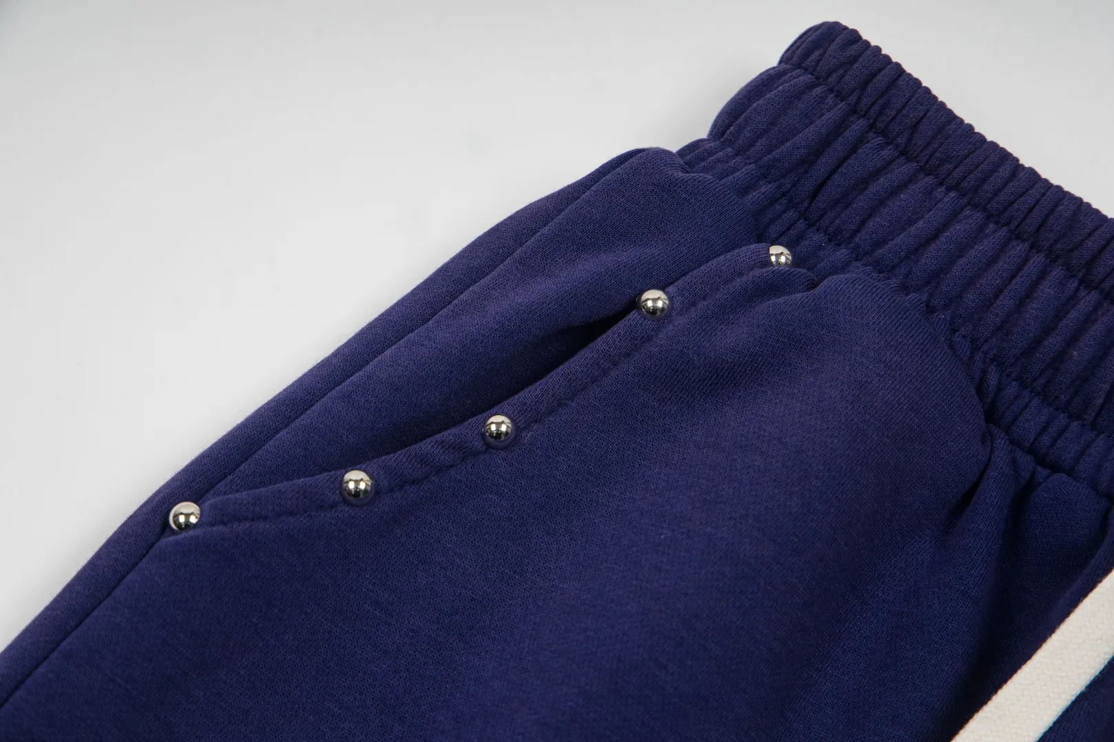 G60# GodSpeed ​​embroidered studded trousers, sizes S-XL, washed black P170, sapphire blue (washed) P170, gray P160
