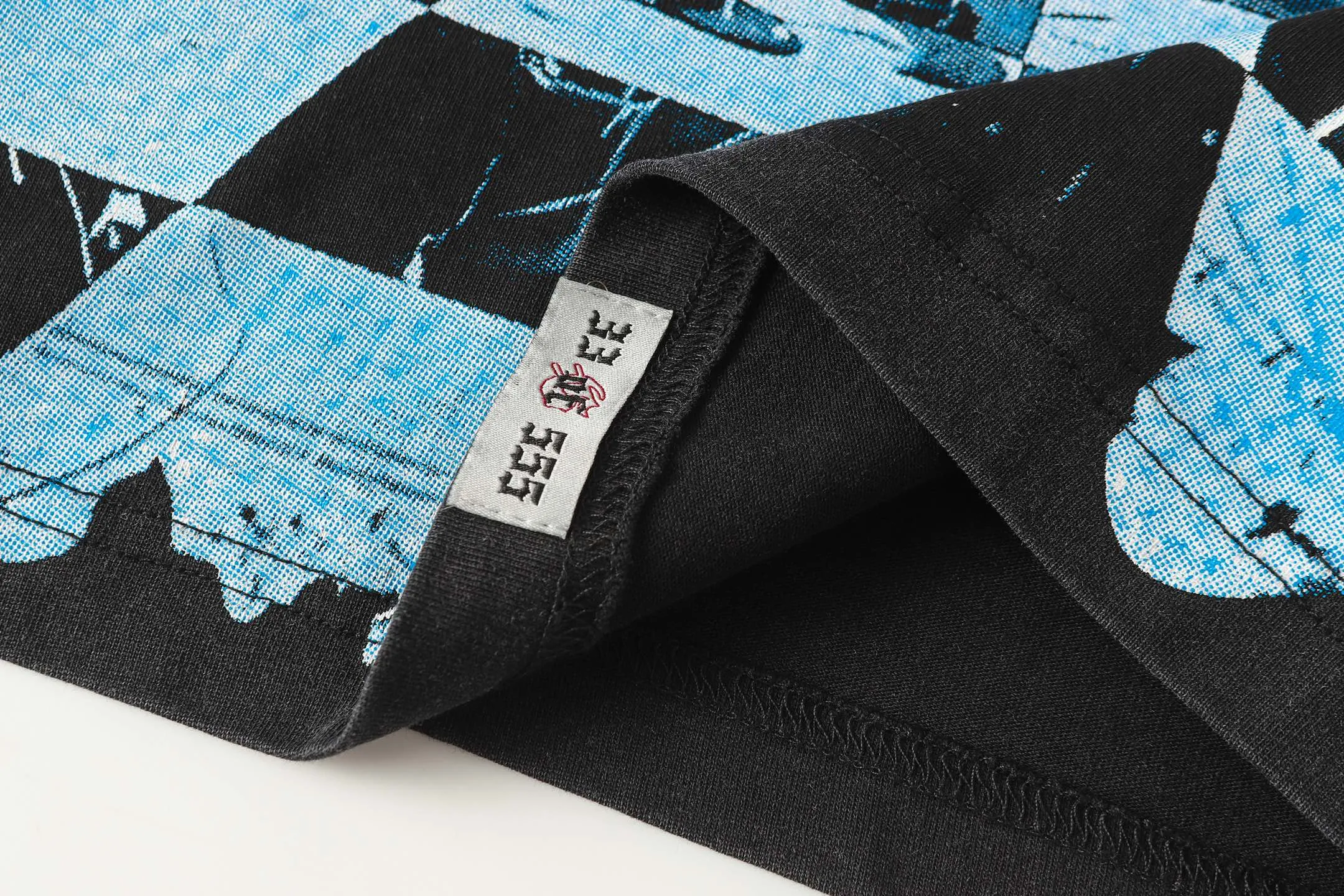 6102# washed black I P116 high-definition printing. soft touch Godspeed cross-border American rock and roll street washed retro style short-sleeved T (craft printing) fabric (fabric): 32 count combed double yarn 250 grams weight code (size): S-M-L-XL color (colour): washed black