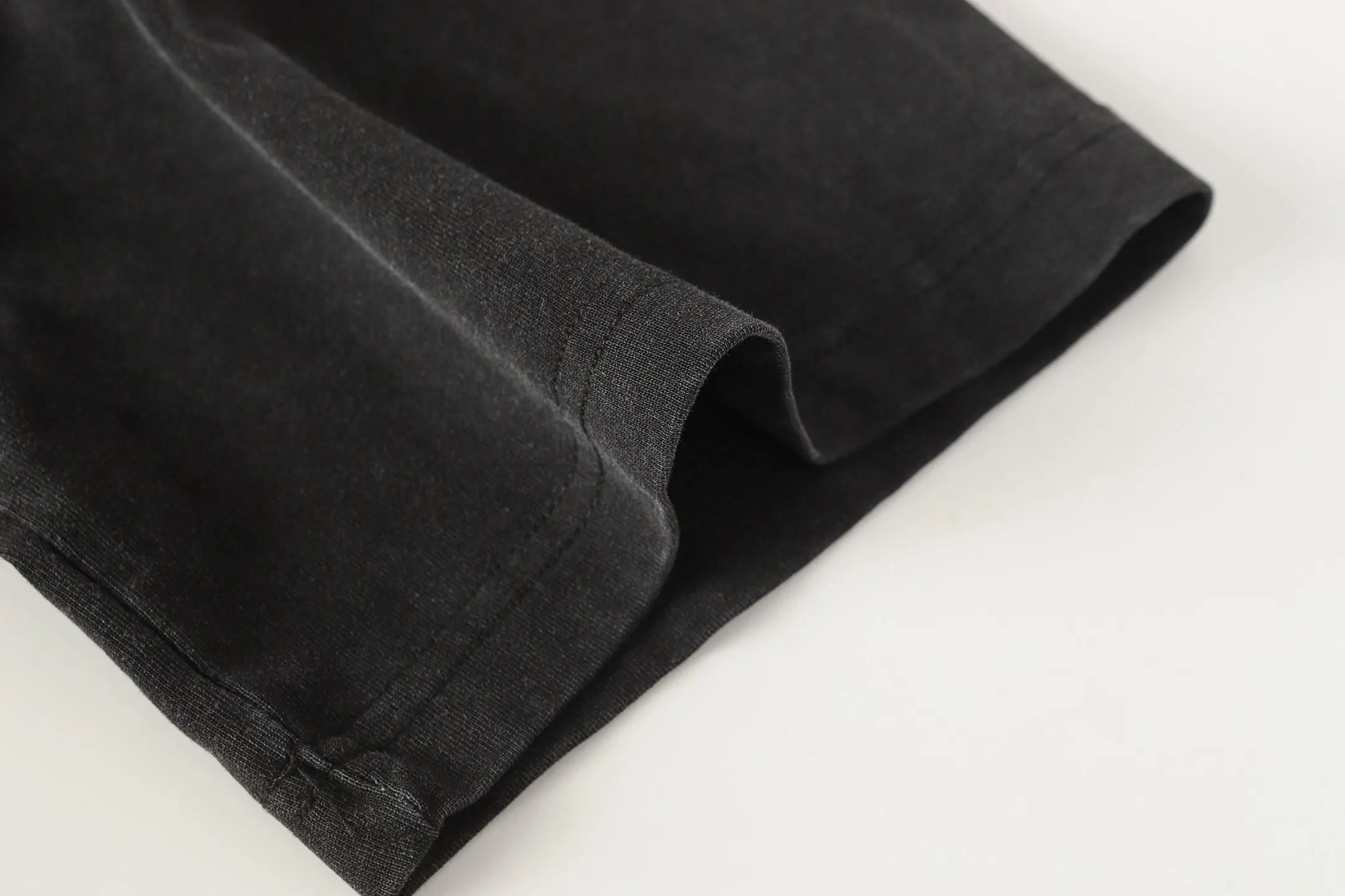 6102# washed black I P116 high-definition printing. soft touch Godspeed cross-border American rock and roll street washed retro style short-sleeved T (craft printing) fabric (fabric): 32 count combed double yarn 250 grams weight code (size): S-M-L-XL color (colour): washed black