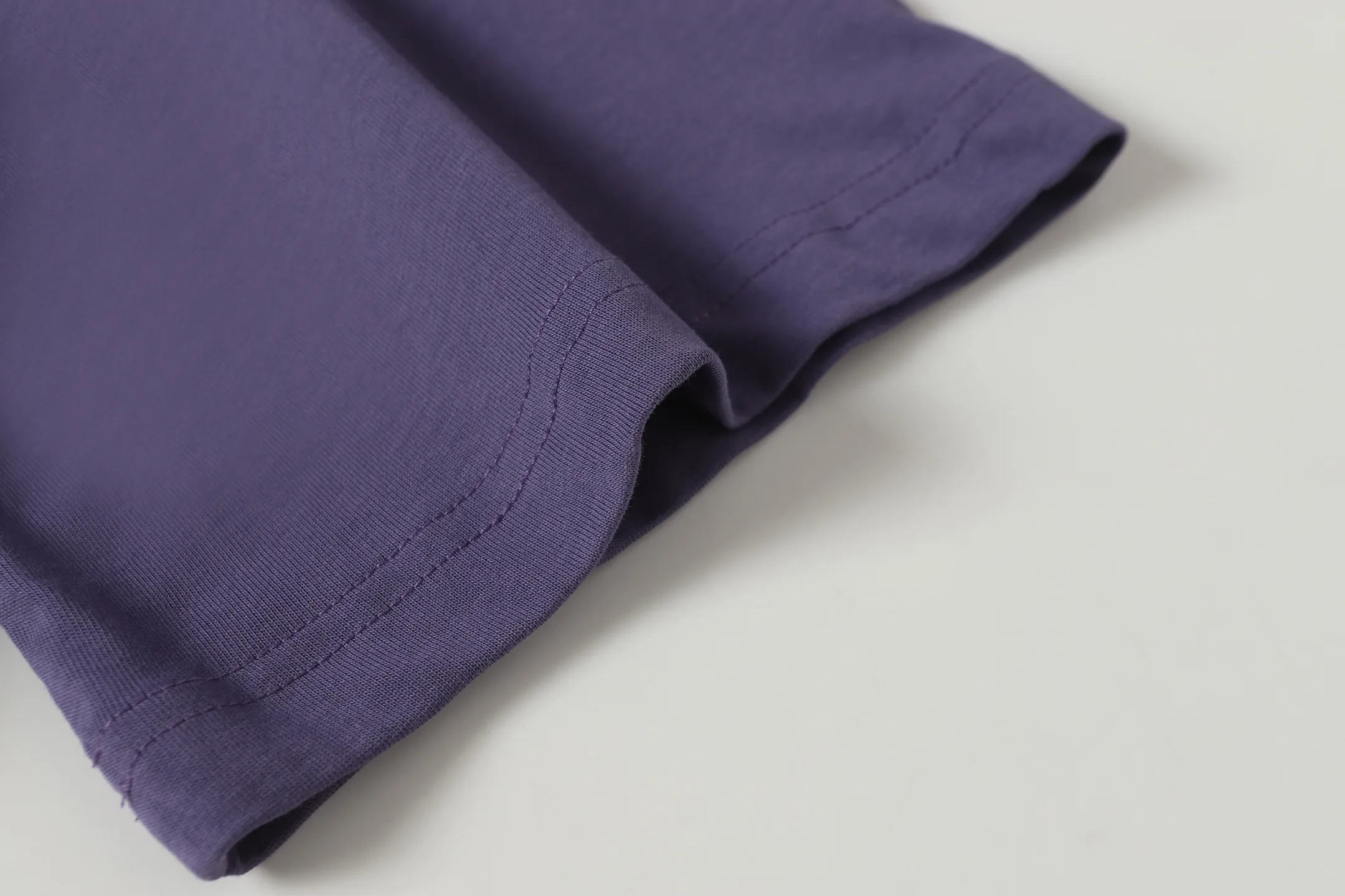 52💰5091#vine purple Godspeed cross-border American rock and roll street wash retro style short-sleeved T (craft printing) fabric (fabric) 32 combed double yarns 240 grams weight code number (size): S-M-L-XL color (colour): vine purple