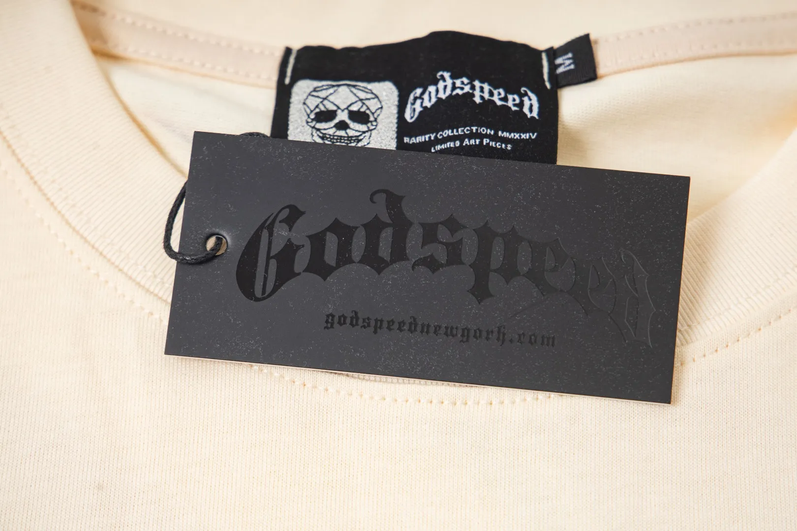 G48# GodSpeed ​​white ink direct spray washed long sleeve S-XL size black (washed) P156 apricot P146