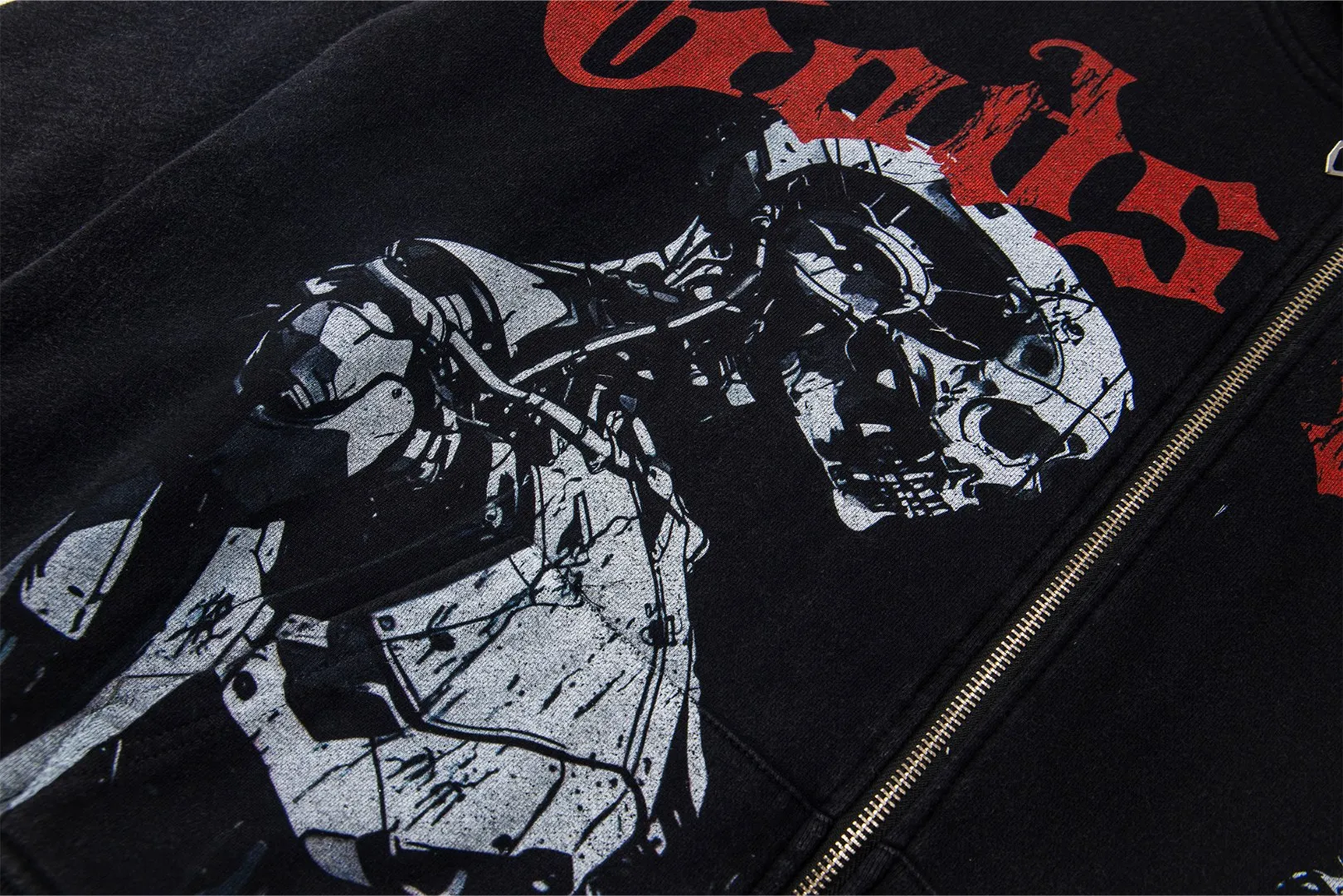 G06# GodSpeed ​​white ink direct spray sweatshirt Size S-XL Wash black P236 Apricot P226