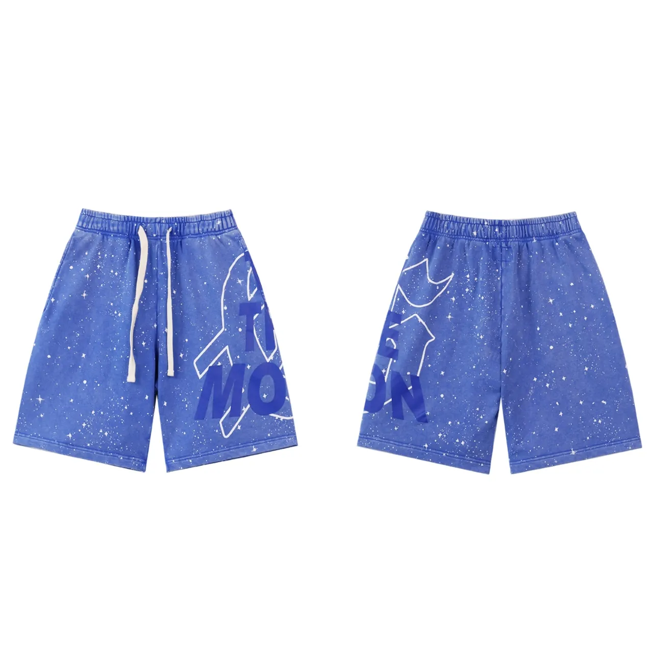 💰150 Style number: BR 8675 Fabric: 380g washed, real shot, beautiful and fashionable Godspeed printed high quality double yarn casual fashion brand washed distressed shorts Color; washed black, washed blue, code number: S M L XL