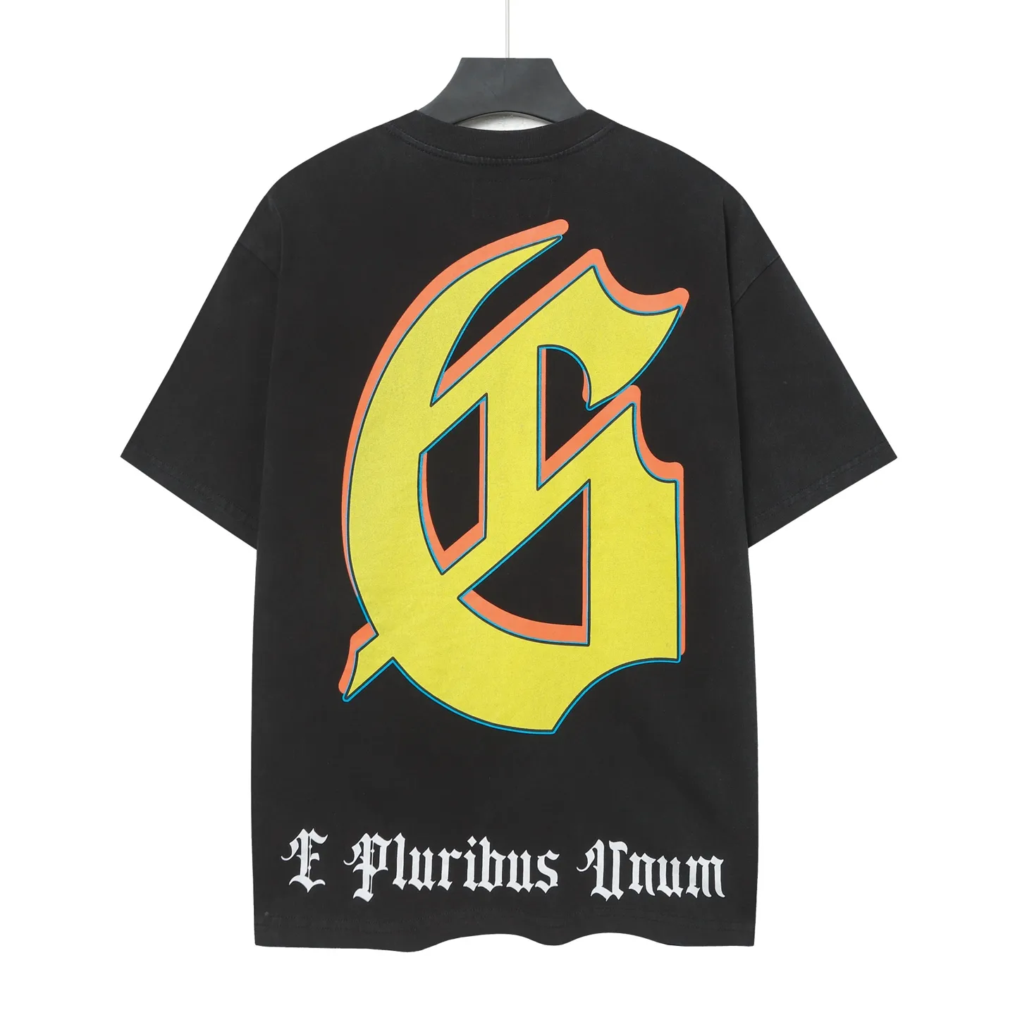 58💰6081#washed black ｜Godspeed cross-border American rock and roll street washed retro style short-sleeved T (craft print) fabric (fabric): 32 count combed double yarn 250g weight size (size): S-M-L-XL color (colour): washed black 👉 👉