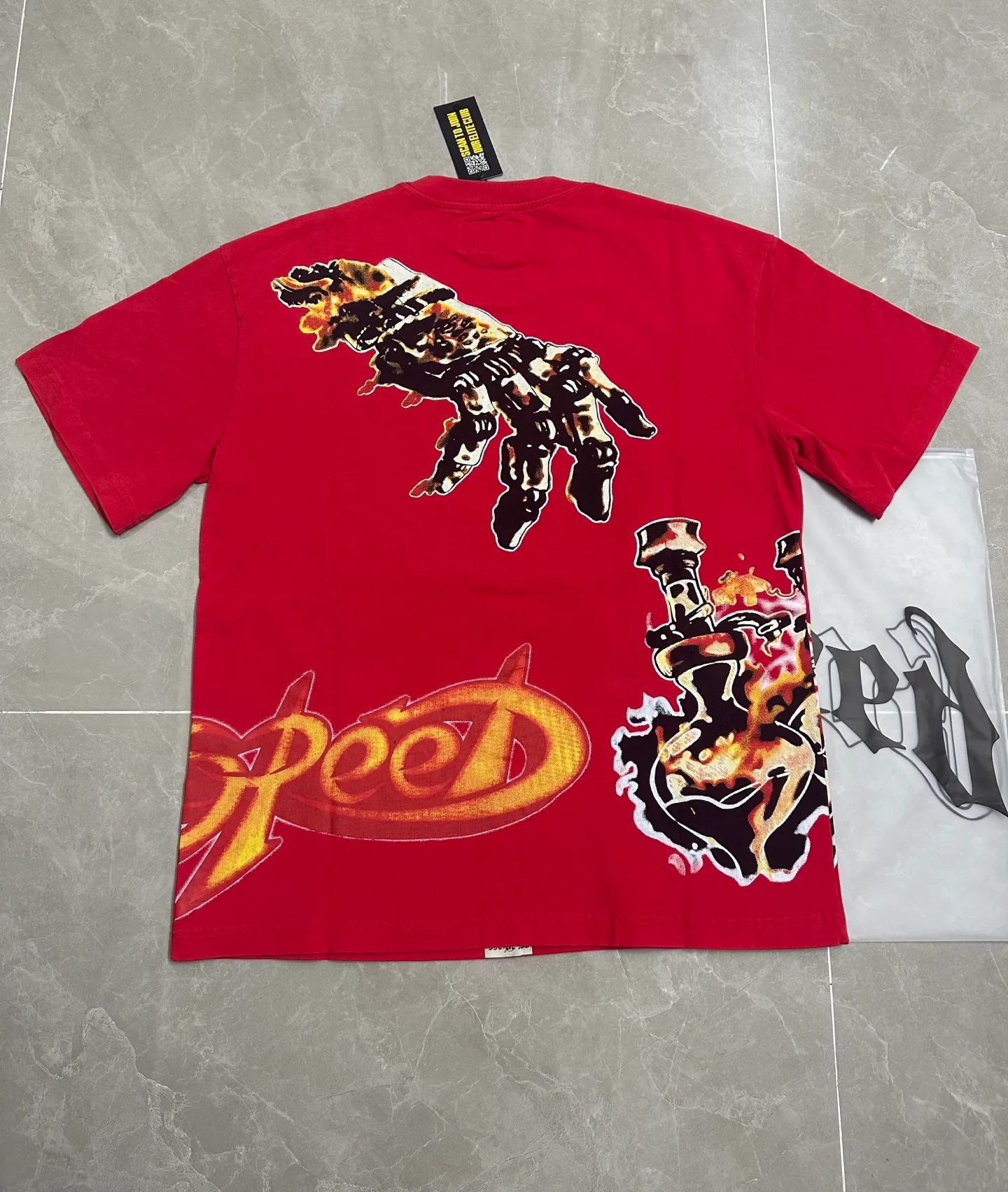 6315#washed red｜P116 Godspeed cross-border American rock and roll street washed retro style short-sleeved T (craft printing) fabric (fabric): 32 count combed double yarn 250g weight code number (size): S-M-L-XL color (colour): washed red