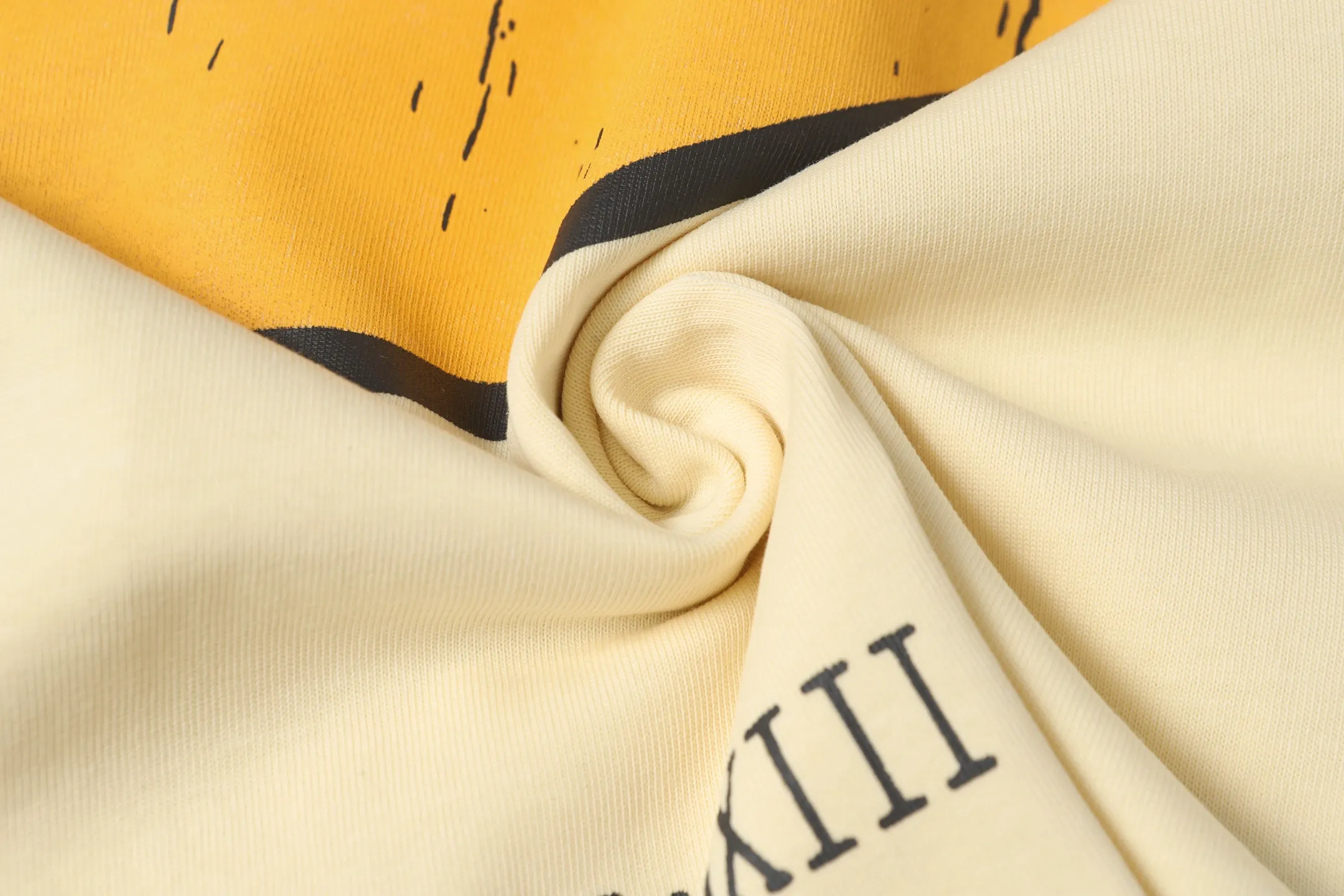 5010#apricot/white｜P104 Godspeed cross-border American rock and roll street washed retro style short-sleeved T (craft printing) fabric (fabric): 32-count combed double yarn 240 grams weight code number (size): S-M-L-XL color (colour): white, apricot,