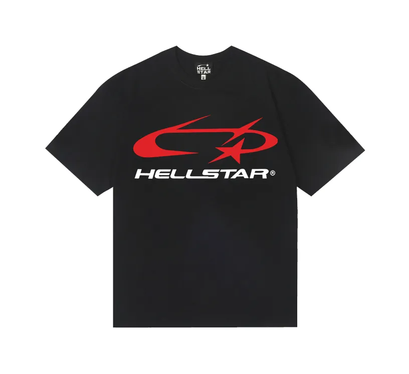 6845# P112 Hellstar American fashion high street pure cotton loose short-sleeved T-shirt Color: White Black Size: S M L XL