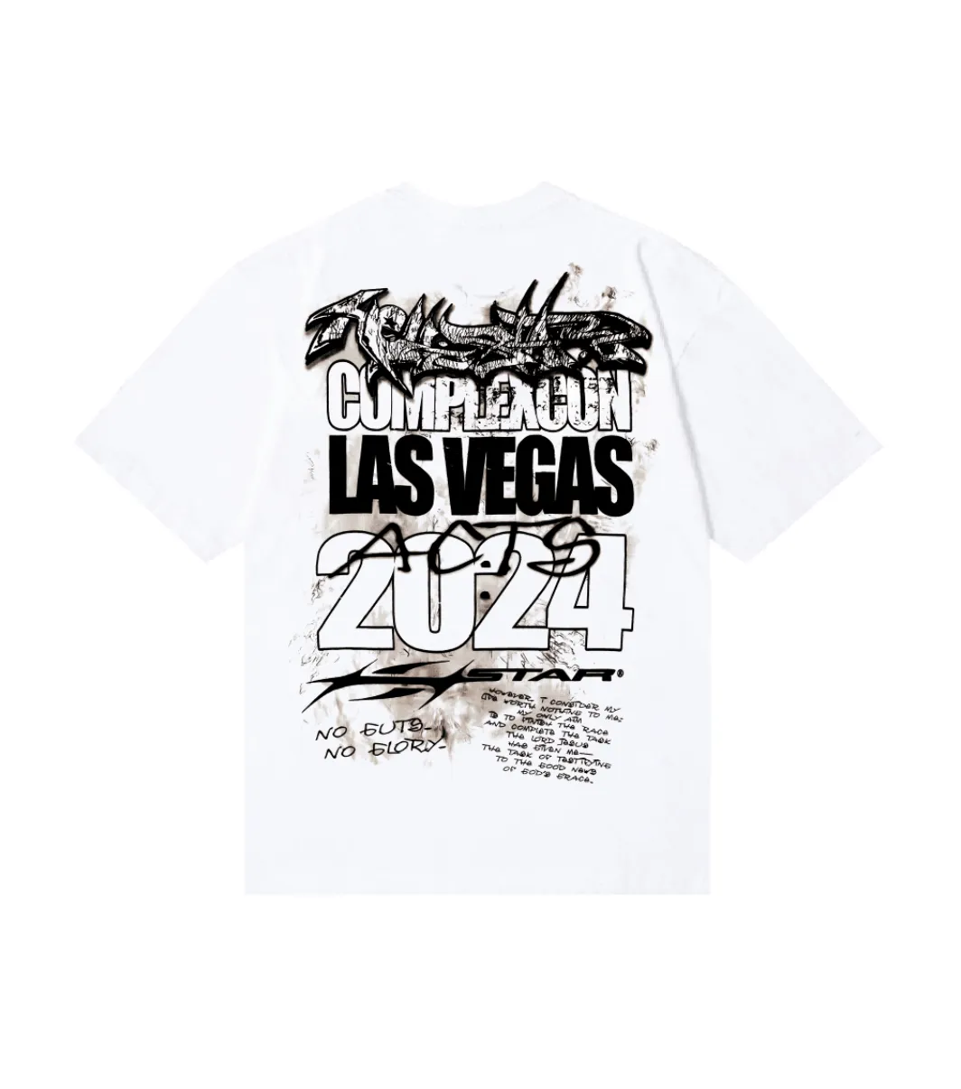 6821# P116 Hellstar American fashion high street pure cotton loose short-sleeved T-shirt Color: White Size: S M L XL