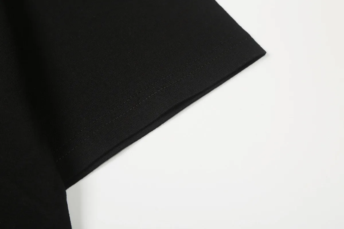 6837# P116 Hellstar American fashion high street pure cotton loose short-sleeved T-shirt Color: Black White Size: S M L XL