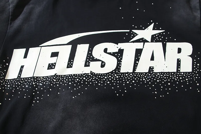 P134 6752# Washed Black + Hot Brick Real Shot Hellstar Washed Retro Beauty Trendy Hot Brick Printed Short Sleeve T-shirt Fabric: 250g 32 Count Fine Cotton Double Yarn Pure Cotton Color: Washed Black + Hot Brick Code Number: S M L XL