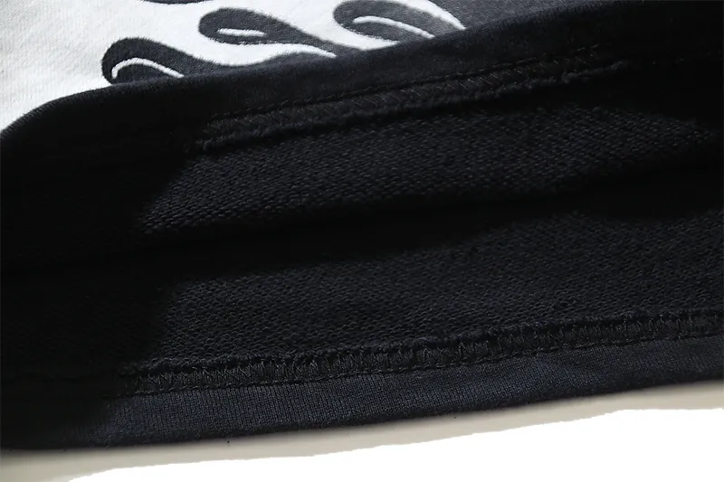 P160 791#washed black Real shot of Hellstar washed and ink-splashed casual shorts Fabric 380g pure cotton terry cloth Color: washed black Size: S M L XL