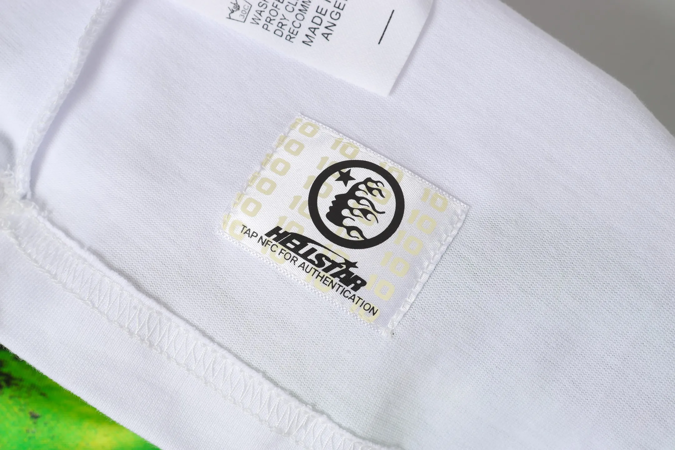 P108 Real-stock Hellstar Cross-border European and American style, street fashion brand pure cotton T-shirt Fabric (fabric): 32 counts of 240g heavy combed double yarn pure cotton Size (size): S-M- L- X L Color (colour): White 👉 👉